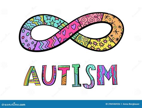 Autism Spectrum Disorder Infinity Symbol. Autistic Spectrum Landscape ...