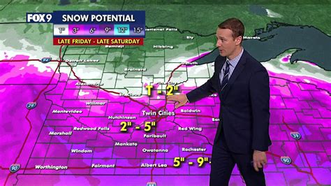 Minnesota weather: Steady, light snowfall all day Saturday | FOX 9 ...