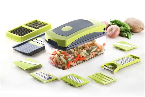 Buy Crystal Compact Multipurpose Dicer Grater Chopper Slicer (12 in 1 ...