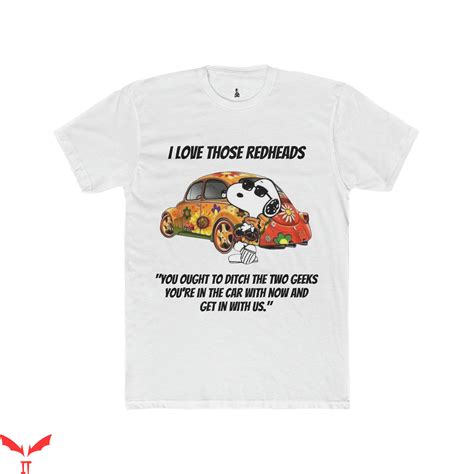 Red Cross Snoopy T-Shirt Charlie Brown Snoopy Wood Peanuts