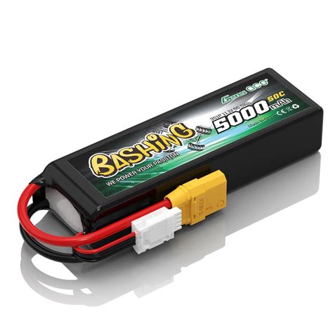 Gens ace 3S Lipo Battery 5000mAh 11.1V 50C 3S Bashing RC Battery with ...