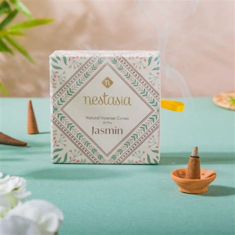 Jasmine Fragrant Incense Cones Pack Of 40 Online - Premium Devotion ...