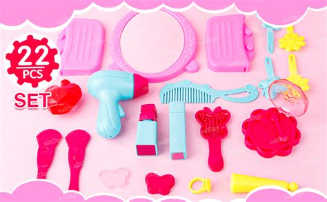 Buy Zest 4 Toyz Beauty Makeup Kit for Doll Girls Cosmetic Set Kit Hair ...