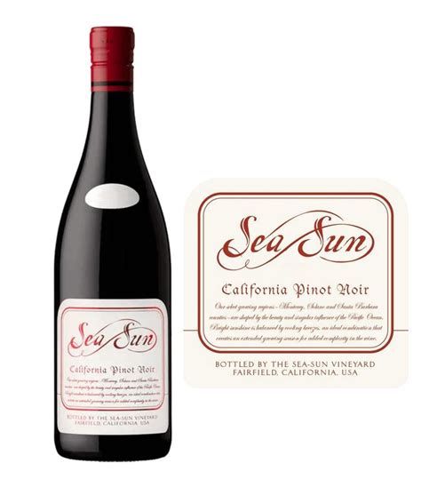 Sea Sun California Pinot Noir 2023 | A Full-Bodied and Fruity Red Wine ...