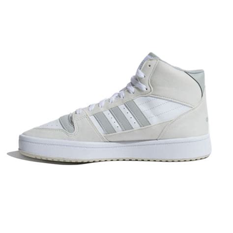 Adidas - Adidas Mens Break Start Mid Sneakers 'White/Grey' - NBA