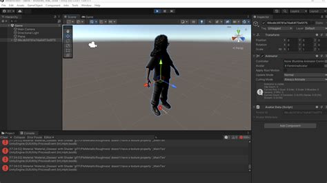 Image result for Unity Avatar Missing Scripts