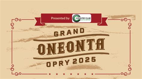 Grand Oneonta Opry 2025 , Foothills Performing Arts & Civic Center ...
