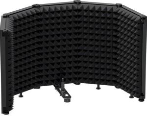 Adiohub Mic Isolation Shield - Portable Vocal Booth Studio MICROPHONE ...