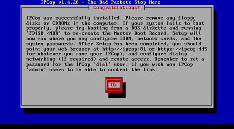 Image result for IPCop Installation
