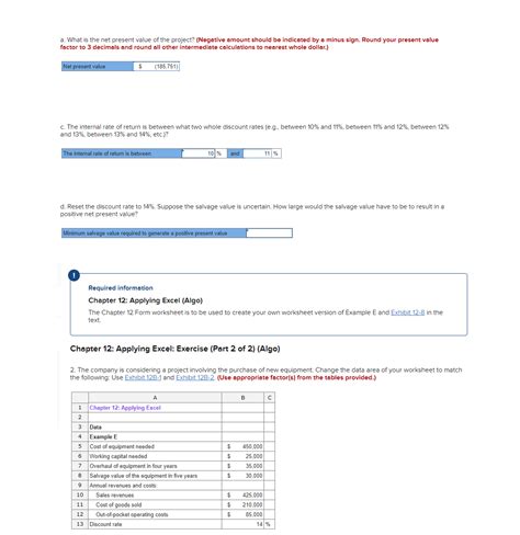 Negative Net Present Value Example 的图像结果