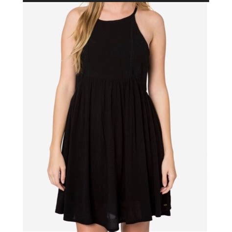 O'neill Black Marla Dress Fit and Flare Size XXS Stre… - Gem
