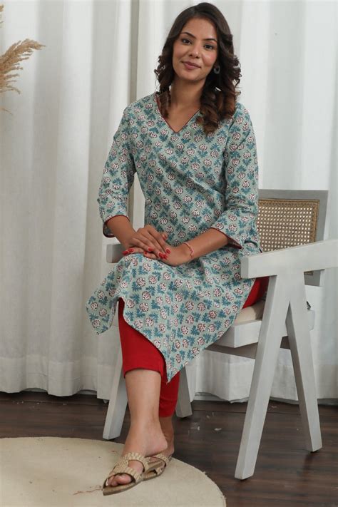 Pure Cotton Kurti and Silk Kurtis Women - SootiSyahi