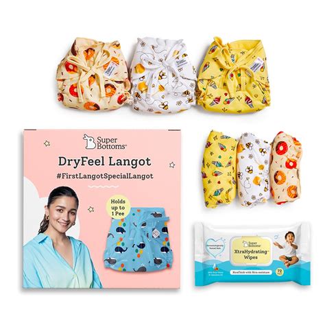 Buy SuperBottoms Dry Feel Langot and and XtraHydrating™ Wipes-72 Pack ...