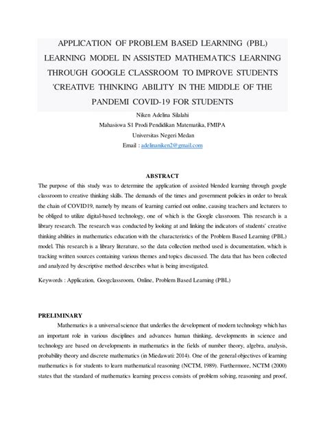 Problem Based Learning Model 的图像结果