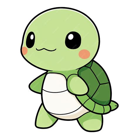 Premium PSD | Cute turtle clipart