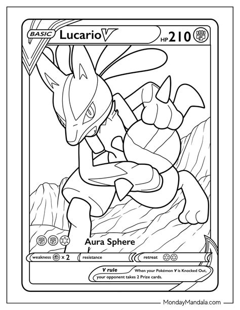 20 Lucario Coloring Pages (Free PDF Printables) in 2025 | Pikachu ...