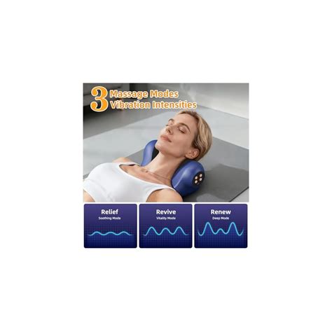 Stebeauty Neck Massager with Heat, Neck Massager Pillow with 3 India | Ubuy