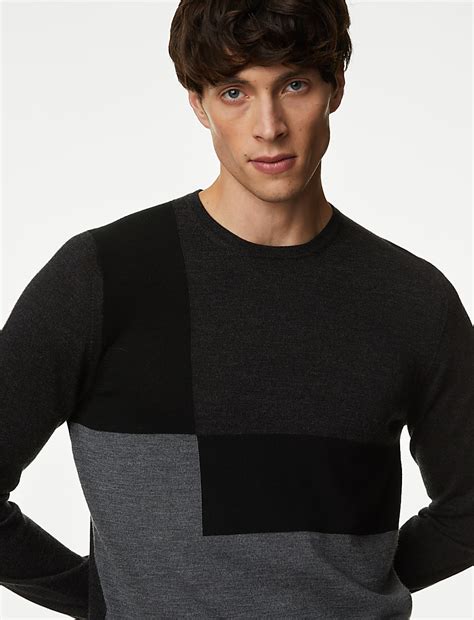 Buy Pure Extra Fine Merino Wool Jumper at Marks & Spencer