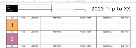 4 Free Google Sheets Itinerary Templates To Plan Your Trip