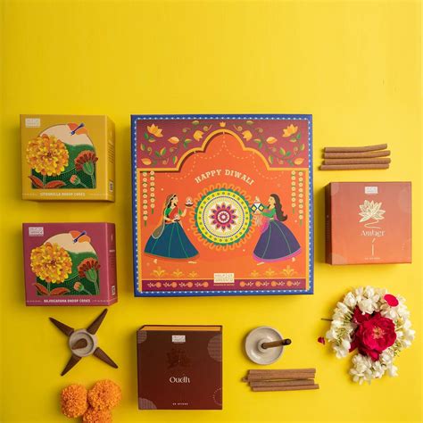 Diwali Gift Hamper 2 Dhoop Cone Boxes + 2 Dhoop Stick Boxes : Amazon.in ...
