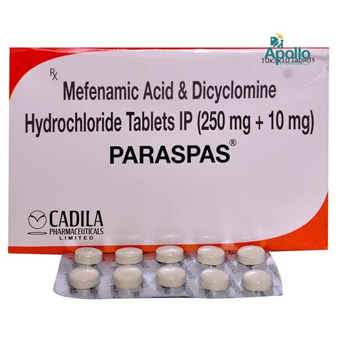 PARASPAS TABLET Price, Uses, Side Effects, Composition - Apollo Pharmacy