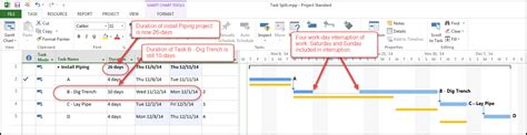 Image result for MS Project How to Split a Task