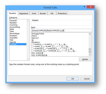 Image result for Custom Cell Format