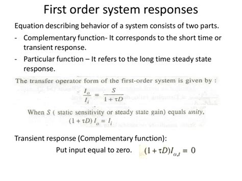 Image result for First Order System