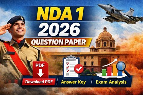 NDA 1 2026 Question Paper PDF (All Sets): Exam Analysis, Answer Key and ...