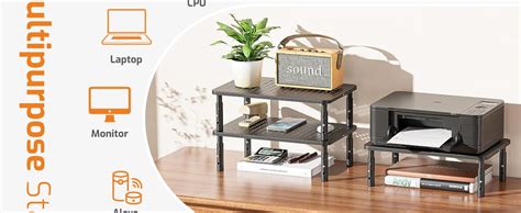 Hoss® Monitor Stand For Desk - Laptop Stand | Three Level Height ...