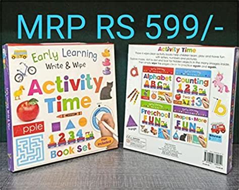 htconline.in| Early Learning Write & Wipe Activity Time Book set