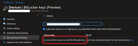 Image result for Azure BitLocker Recovery Key