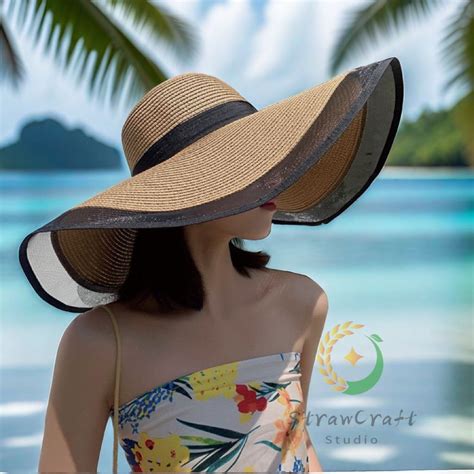 Floppy Beach Hat, Straw Bride Hat, Wide Brim Sun Hat, Oversized Beach ...