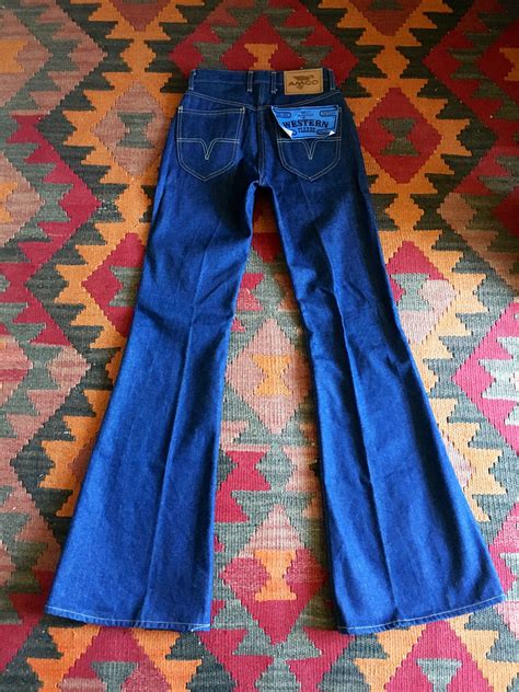 Vintage 70s High Waisted Denim Flares Jeans / 70s Amco Denim - Etsy ...