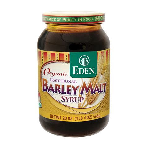 Edenorganic Traditional Barley Malt Syrup Whole Grain Liquid Sweetener ...