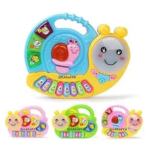 Buy SHANAYA Baby Piano Toy, Caterpillar Piano Keyboard Light Up Sound ...