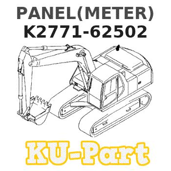 K2771-62502 Kubota PANEL(METER)