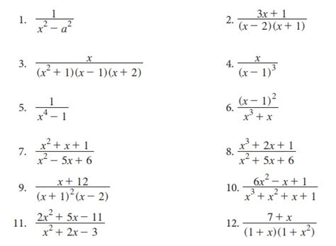 விகிதமுறுச் சார்புகள் - விகிதமுறு அசமன்பாடுகள், பகுதி பின்னங்கள், ஒரு ...