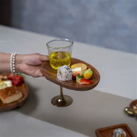 Ora-Mehfil Mingling Snack Plates, Set of 2
