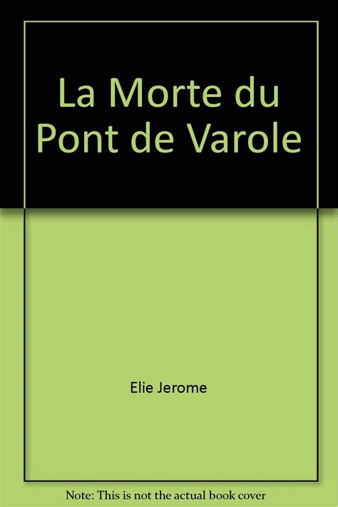 Amazon.in: Buy La morte du pont de varole Book Online at Low Prices in ...