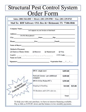 Software Purchase Order Form - Blank Fillable Template | Fill Out ...