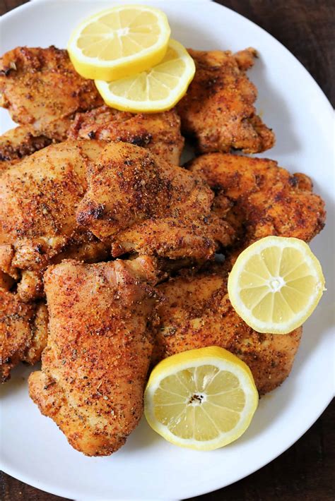Oven Baked Lemon Pepper Chicken Thighs - Kindly Unspoken