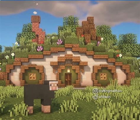 Image result for Minecraft Hobbit House Tutorial