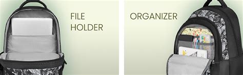 Genie Jade School Bag for Girls. Black backpack for women. More Volume ...