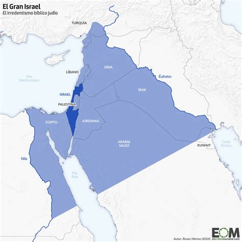 El mapa de la geopolítica de Israel - Mapas de El Orden Mundial - EOM
