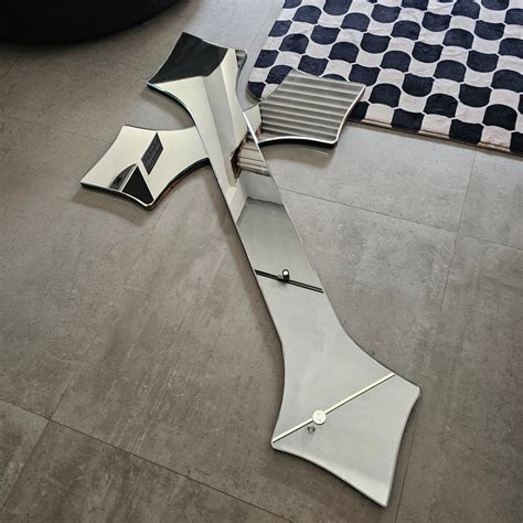 CHROME CROSS MIRROR (Y2K AESTHETIC) – Reawaken Theory