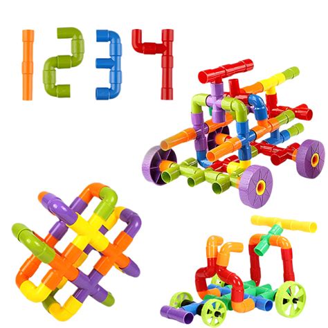Buy 100 Pieces Pipe Building Blocks (3-8 Years) on Snooplay India