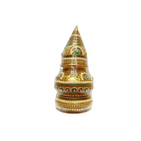 Handicrafts Kundan Kalash for Pooja Decorative Matki Designer Beeda Set ...