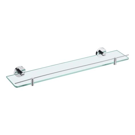 Rund Glass Shower Shelf Chrome - Bathrooms On A Budget