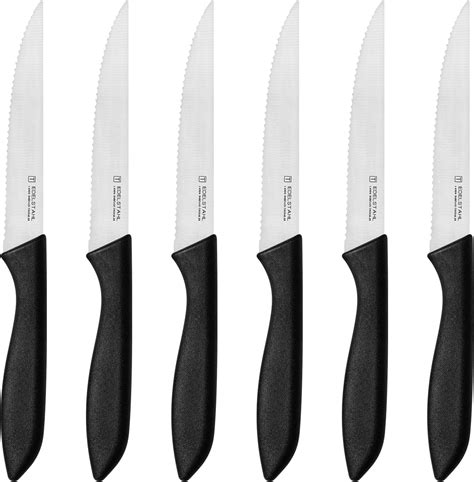 Amazon.com: targzier Steak Knife,Steak Knives Set of 6,Sharp Stainless ...